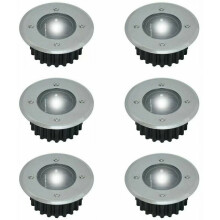 Solar Ground Light For Garden Ponds Terraces Directional Lighting, Stainless Steel Front & Durable Plastic, Lifetime Warranty Solar-Powered