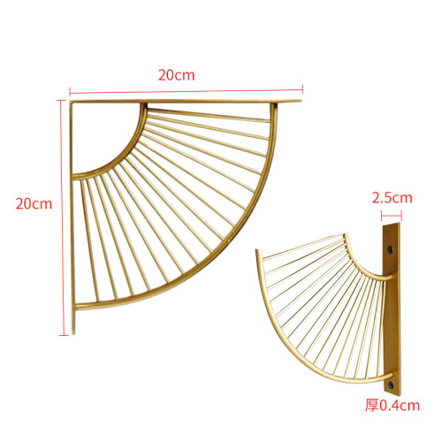 Triangle Shelf Bracket, Strongest Structure Floating Metal Support for Dining Room, Office (2PCS)