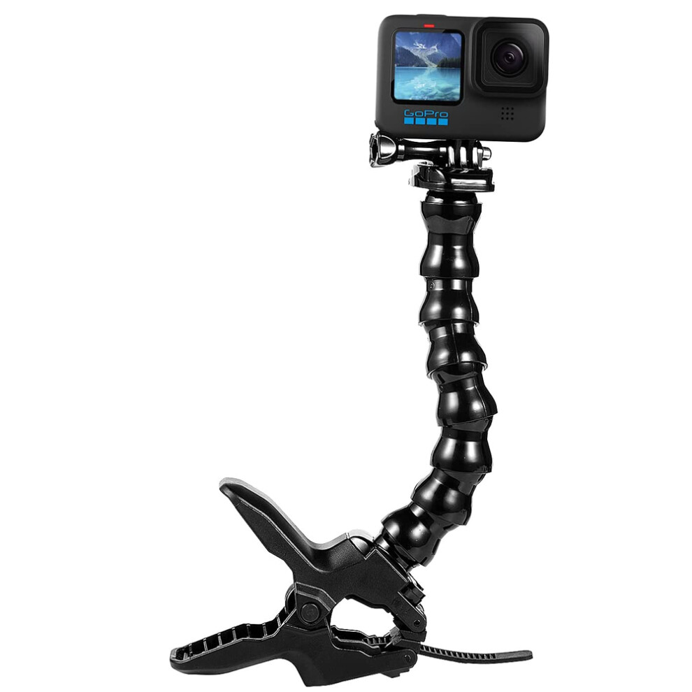 Gopro Compatibility, Super Clamp Mount Ensuring Secure Attachment, Flexible Gooseneck For Customizable Shooting Angles, High-Quality Pc Abs 9128293987172