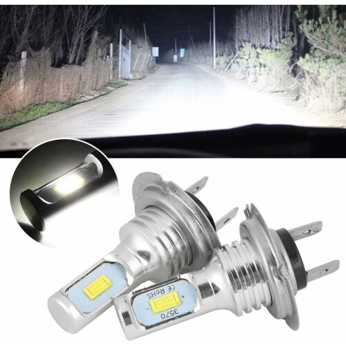 Λαμπτήρες H7Led υψηλής απόδοσης για εξαιρετικό φωτισμό, Plug and Play αλουμινίου, 2