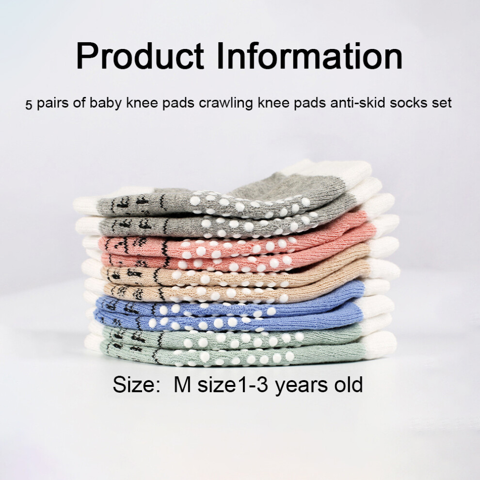 Breathable Crawling Pads For Infants, Absorb Sweat Anti-Slip Knee Pads With Durable And High Quality Build, Soft Cotton Fabric With Deodorization, 9169997056856