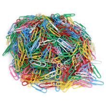 Conjunto de Clips de Papel Coloridos, Tamanho Padrão, para Materiais de Escritório, Cores Sortidas para Uso Diário, Revestimento Metálico