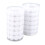 Circular Nylon Hook & Loop Dots, White, 2cm x 15mm Self Adhesive 10