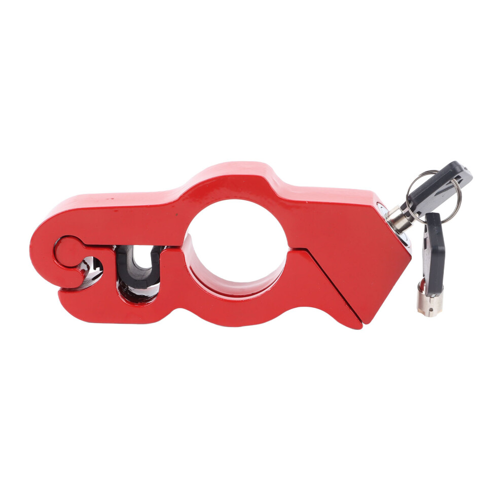Aluminum Alloy Motorcycle Handlebar Lock For Electric Bikes, Anti-Theft Red 4391369338535