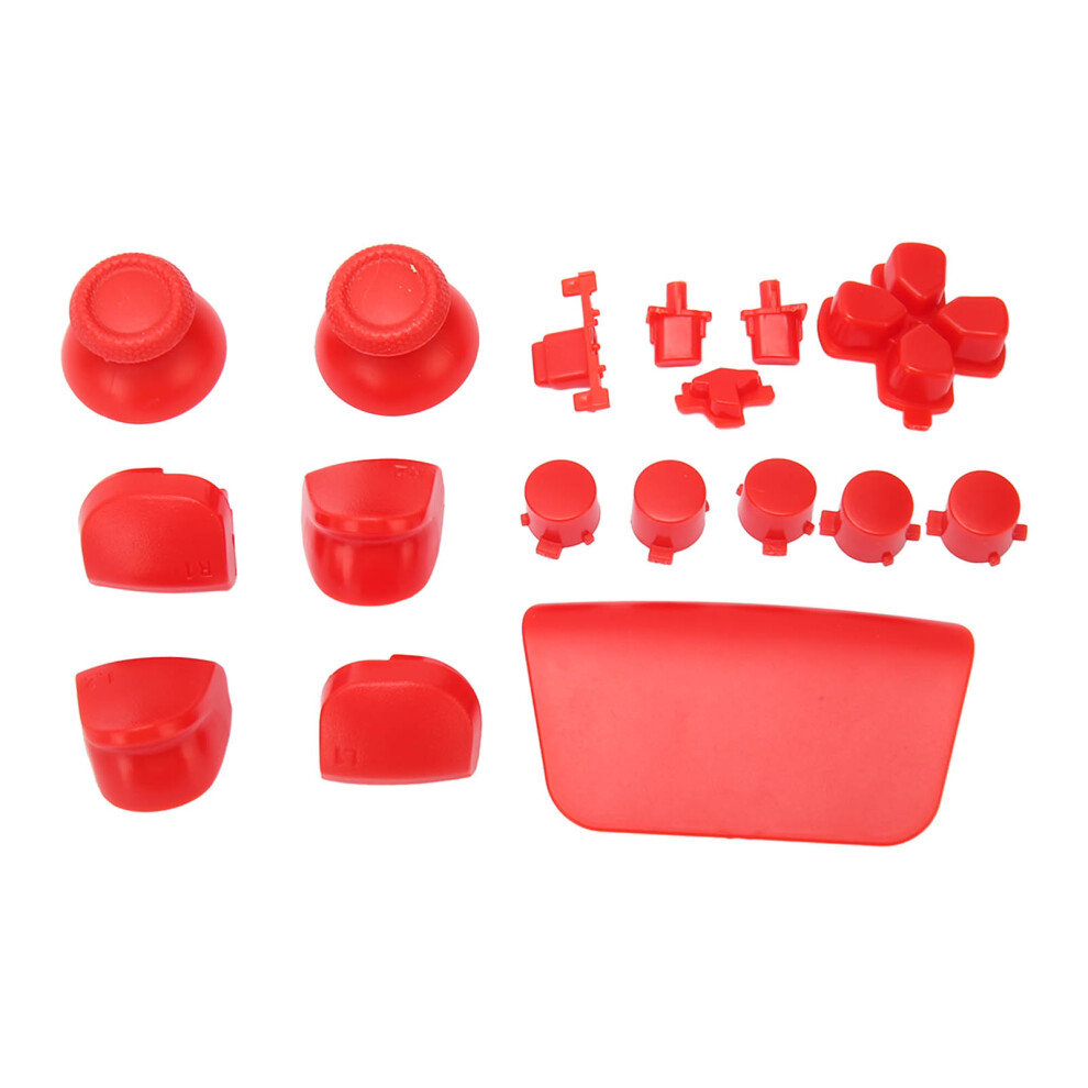 16Pcs Ps5 Controller Replacement Buttons For Gamepad Thumbsticks & Triggers Red 7901369339141