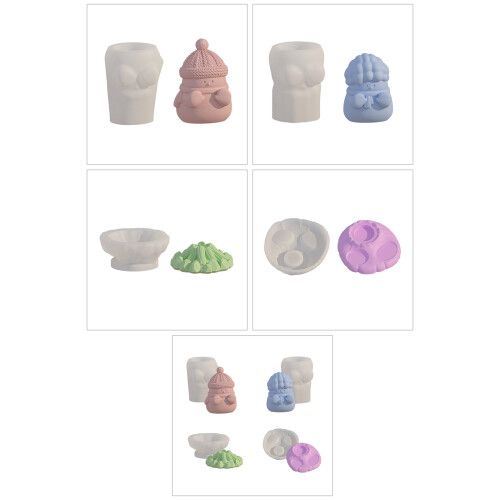 Reusable Mould Figurine Molds Silicone Ornaments-Fire pit 2