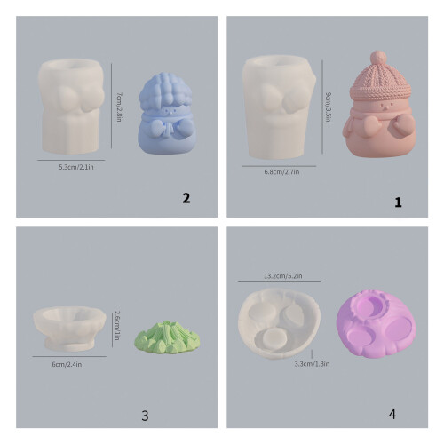 Reusable Mould Figurine Molds Silicone Ornaments-Fire pit 1