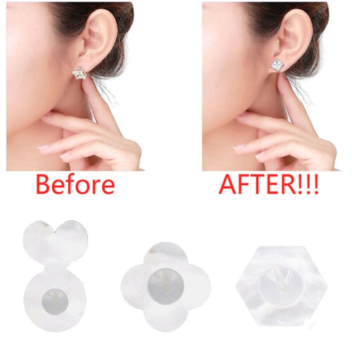 Accessoire de bouchon d'oreille en silicone transparent avec-2 2