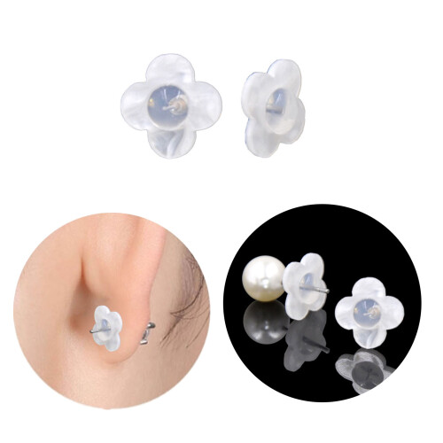 Transparent Ear Stabilizers for Earrings Acrylic Earplug-3 2