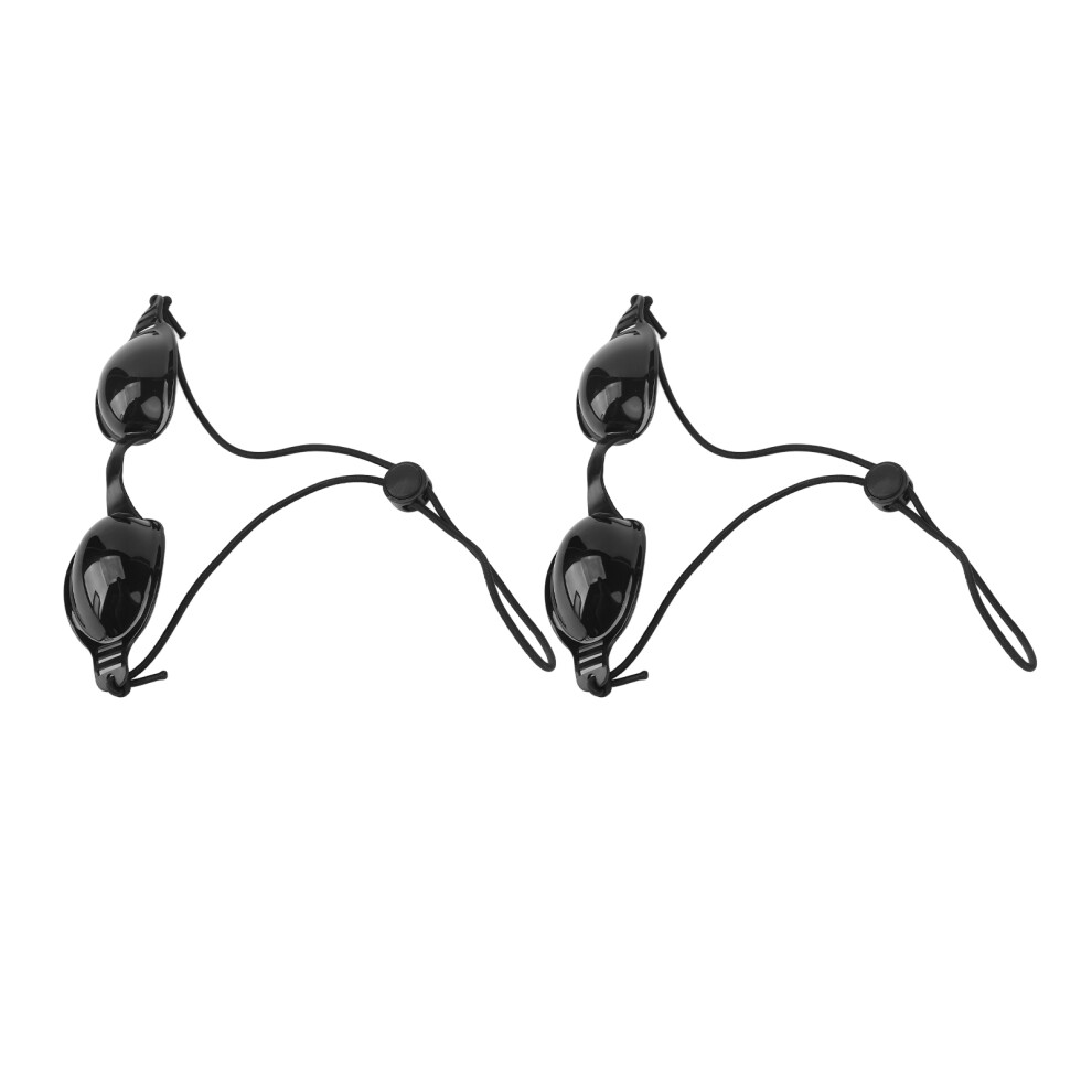 2Pcs Protective Ipl Goggles Laser Hair Removal Freckle Tattoo Eye Shield Black 4991375845098