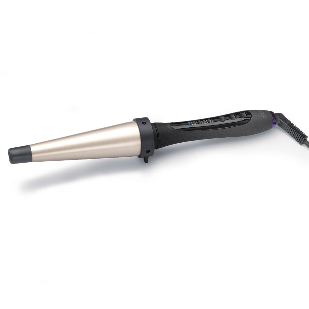Diva Pro Styling Digital Wand (22-45Mm) With Macadamia, Argan Oil & Keratin Infused Ceramic Barrel