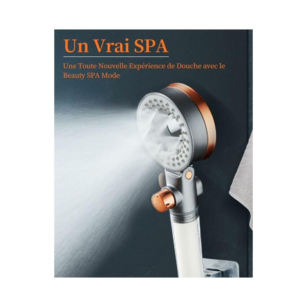 Eco-Friendly Filter Shower Head, Beauty Spa Mode For Gentle Nebulization, Anti-Limescale Filtration System For Healthier Showering, 3-Mode Adjustable 9169997058379