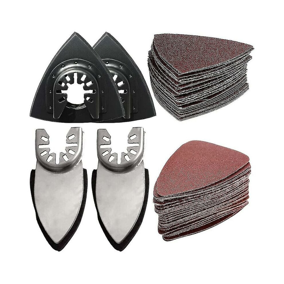 Oscillating Tool Sanding Pads, Quick Release Triangle Sanding Pads For Universal Compatibility, Hook And Loop For Secure Attachment, Alumina 9405630522914