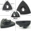 Oscillating Tool Sanding Pads, Quick Release Triangle Sanding Pads For Universal Compatibility, Hook And Loop For Secure Attachment, Alumina 3