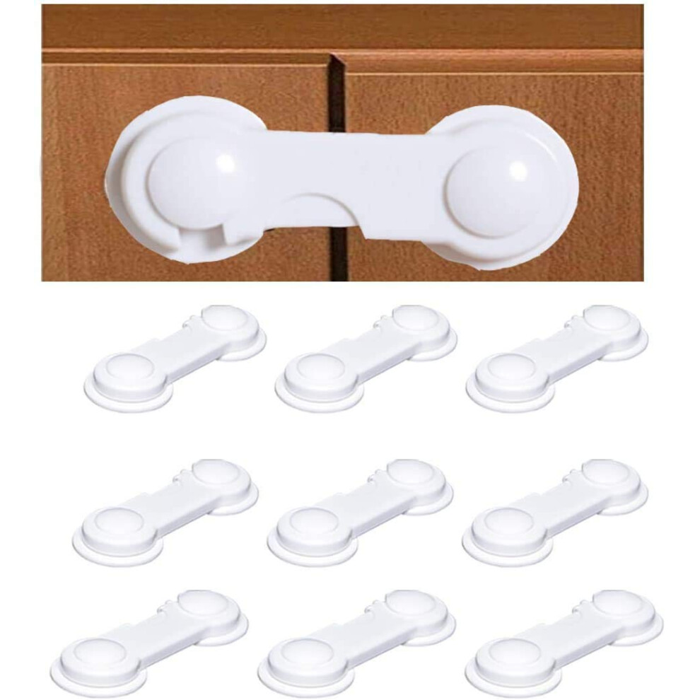 Enhanced Child Safety Locks, Easy Installation Without Drilling for Multi-Purpose Use, Strong Adhesive Tape Ensures Secure Attachment, Protecting