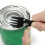 (black) Five-in-one Fork, Spoon And Knife Camping Outdoor Tableware Cookware 4
