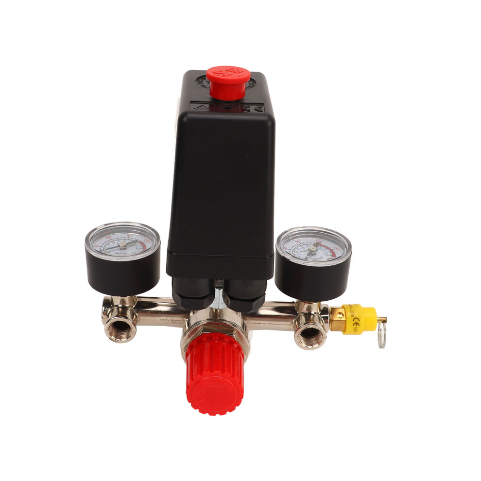 Automatic Air Compressor Pressure Switch Control Valve Kit - Brass & Zinc Alloy 9361369341359