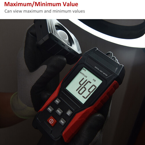 High Precision 200000LX Illuminometer Auto Off Light Measurement Tool 2
