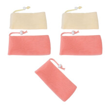 5 Pack Mesh Soap Pouch Cleansing Nets for Body and Facial Skin Refreshing