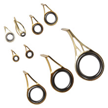 Kit de réparation de guide de pointe de canne à pêche en céramique en acier inoxydable 9 pièces