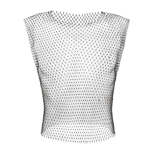 Sexy Netz-Oberteil von Essential Attire.-Schwarz klein