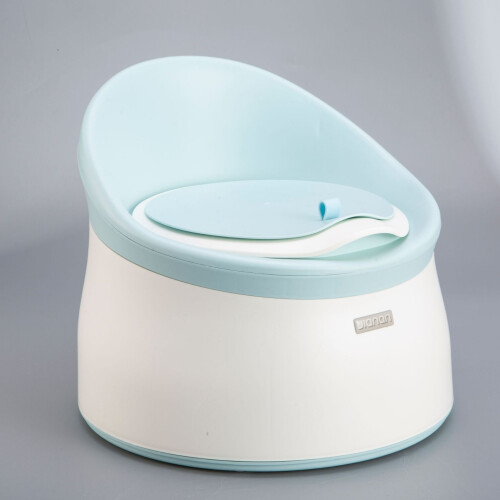 (Herz kreis blau) Kinder toilette mit Innen eimer