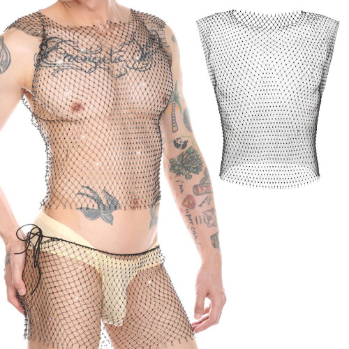 Sexy Netz-Oberteil von Essential Attire.-Schwarz klein 2