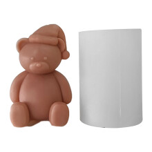 Niedliche 3D-Cartoon-Bär-Silikonform für selbstgemachte-A