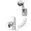 Douchette de robinet d'évier résistante, douchette portable pour évier au design compact, nettoyage multi-usages, 3 modes de jet, en aluminium, 1