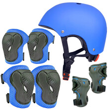 Vielseitiges Jugendhelm-Set mit doppelt verstellbarem, komfortablem Kinnriemen für Kinder von 3 bis 13 Jahren. Unisex-Produkt aus atmungsaktivem