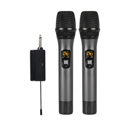 2 kabellose Bluetooth Reverb Mikrofone mit Android-Anschlusskabel Black