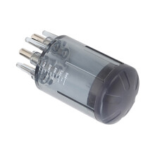 Flacon applicateur d'huile capillaire noire de 4 ml avec échelle transparente et masseur