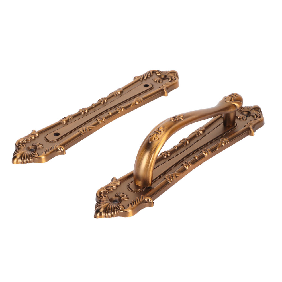 12 Inch Double Sided Sliding Barn Door Handles Hardware Large Black Finish Set 4671369343693