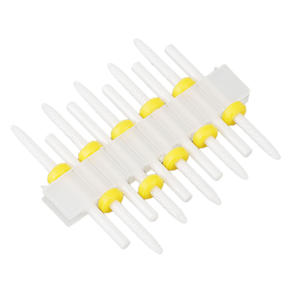 10pcs Ceramic Cuticle Remover Bits for Nail Drill, Salon & Home Use