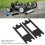 2 Stück Kohlefaser-Servoadapterplatte für VP VS4 10 PRO RC Auto Schwarz 3