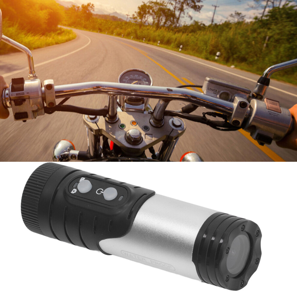Hd 1080P Bike Helmet Camera Wifi Flashlight 12Mp Wide Angle Waterproof Silver 8421369344543