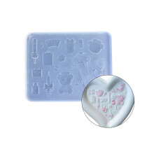 Nail Art Decoration Silicone Moulds Mini Bear Doctor Accessories