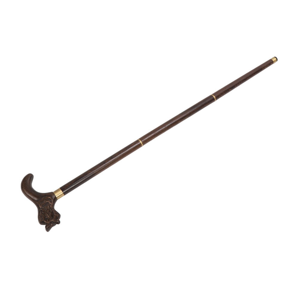 Collapsible Wenge Wooden Walking Cane 89x17cm, Ergonomic & Sturdy