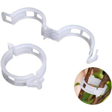 Clipes de suporte para jardim, ideais para o cultivo de tomates e pepinos saudáveis. Materiais de alta qualidade e duráveis para uso prolongado.