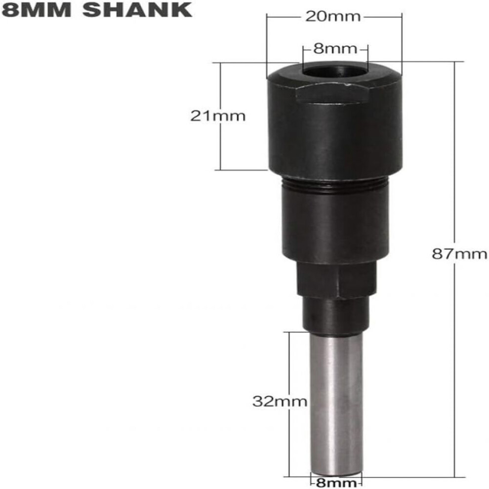 Industry Grade Precision Chuck, Router Bit Extension For Woodworking Trimming, Securely Assembled Sturdy And Durable Extension Rod For Engraving 9169997059949