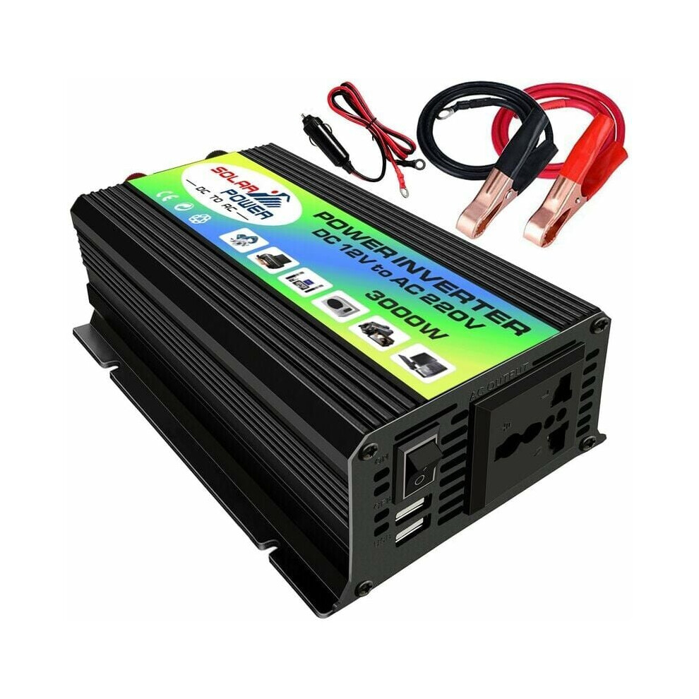 High Conversion Efficiency Inverter, 3000W Power Solution For Your Electronics On Vacation, Camping, And Work Trips 9128293053013