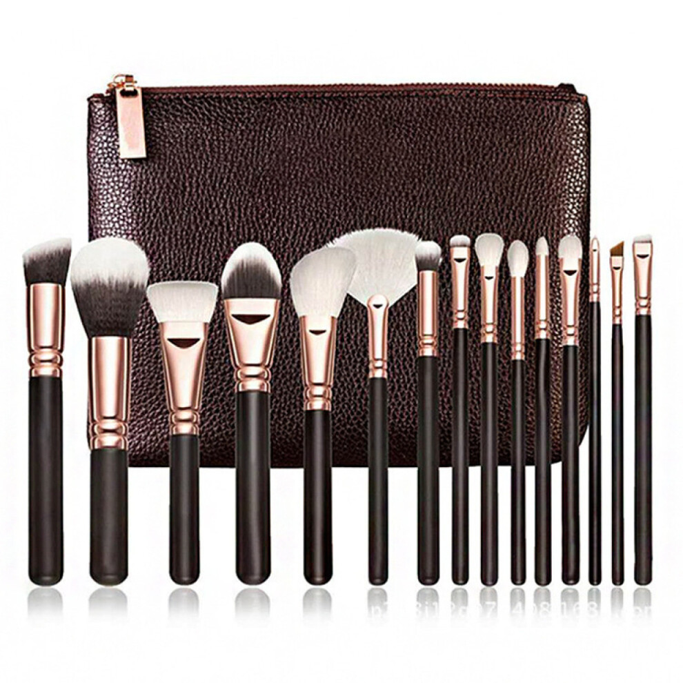 Travel Cosmetic Case Included, Pro Makeup Brushes Set for Silky Soft Bristles & Non-Slip Handle Application
