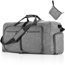 Borsa da viaggio adattabile per viaggi prolungati, borsa da cabina pieghevole, spallacci regolabili e rimovibili, adatta per sport, weekend fuori