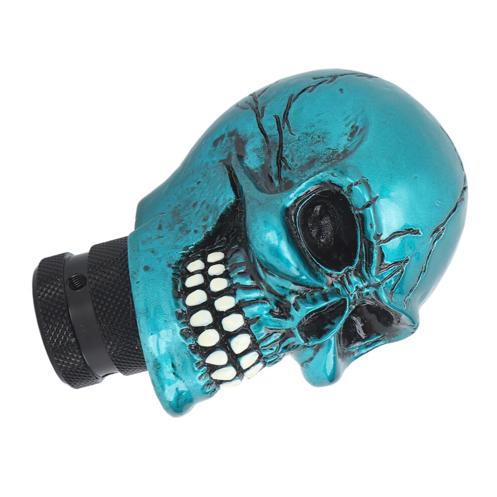Resin Skull Gear Shift Knob For Most Manual Cars Green 7891369346679