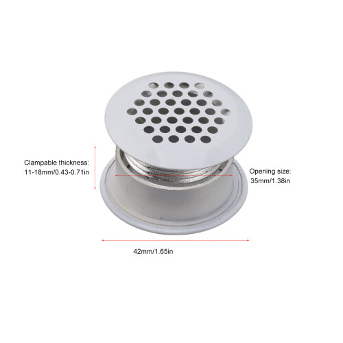 2PCS White Air Vent Mesh Covers Rustproof Durable for Homes Offices & Cabinets 1