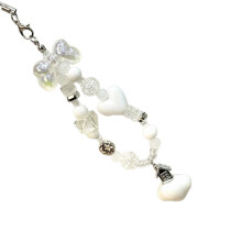 Fashionable Acrylic Butterfly Beaded Keychain Phone-Style 6