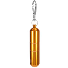 Aluminum Alloy Waterproof Cigarette Storage Tube 103x24.3mm Gold