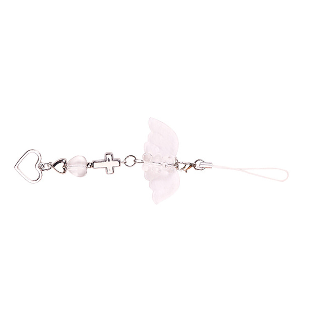 Delicate Crosses Pendant Phone Lanyard Handmade Angel Wing 7732000806209