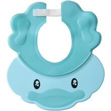 Babyshowermössa, vattentät effekt med idealisk badupplevelse för småbarn och barn, justerbar huvudomkrets och ögonskydd, mjuk