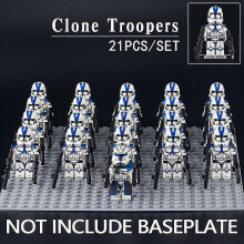 Interaktiv LEGO Star Wars minifigur: Klonsoldat fra 501. legion, livlige fargerike lekeklosser, stimulerer tenkeevnen, forbedrer praktisk erfaring